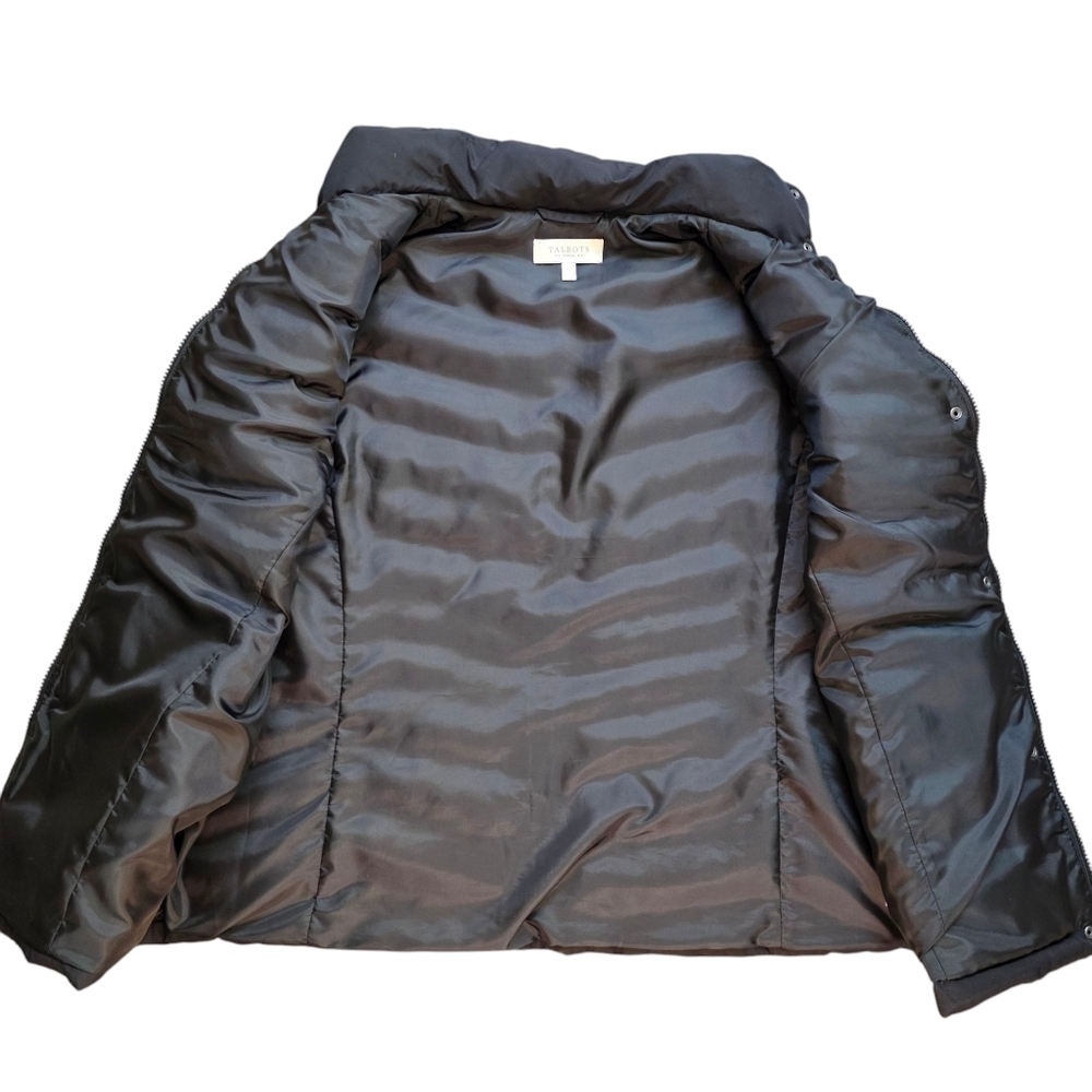 Talbots Black Quilted Down Filled Puffer Outerwea… - image 3